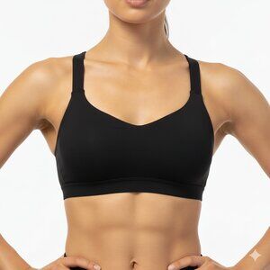 LULULEMON Small Black Mesh Racerback Sports Bra